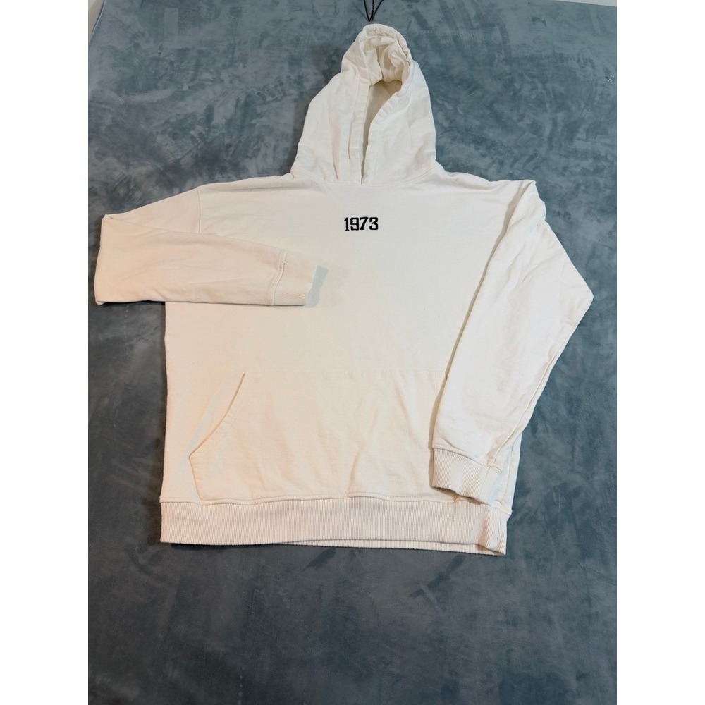 Prime Essentials Mens 1973 San Francisco Racing Graphic Hoodie Off-White Small